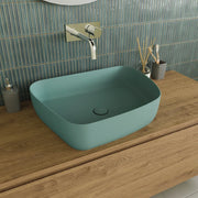 Lavabo da appoggio tondo 55,5x44x14 carta da zucchero | Persico