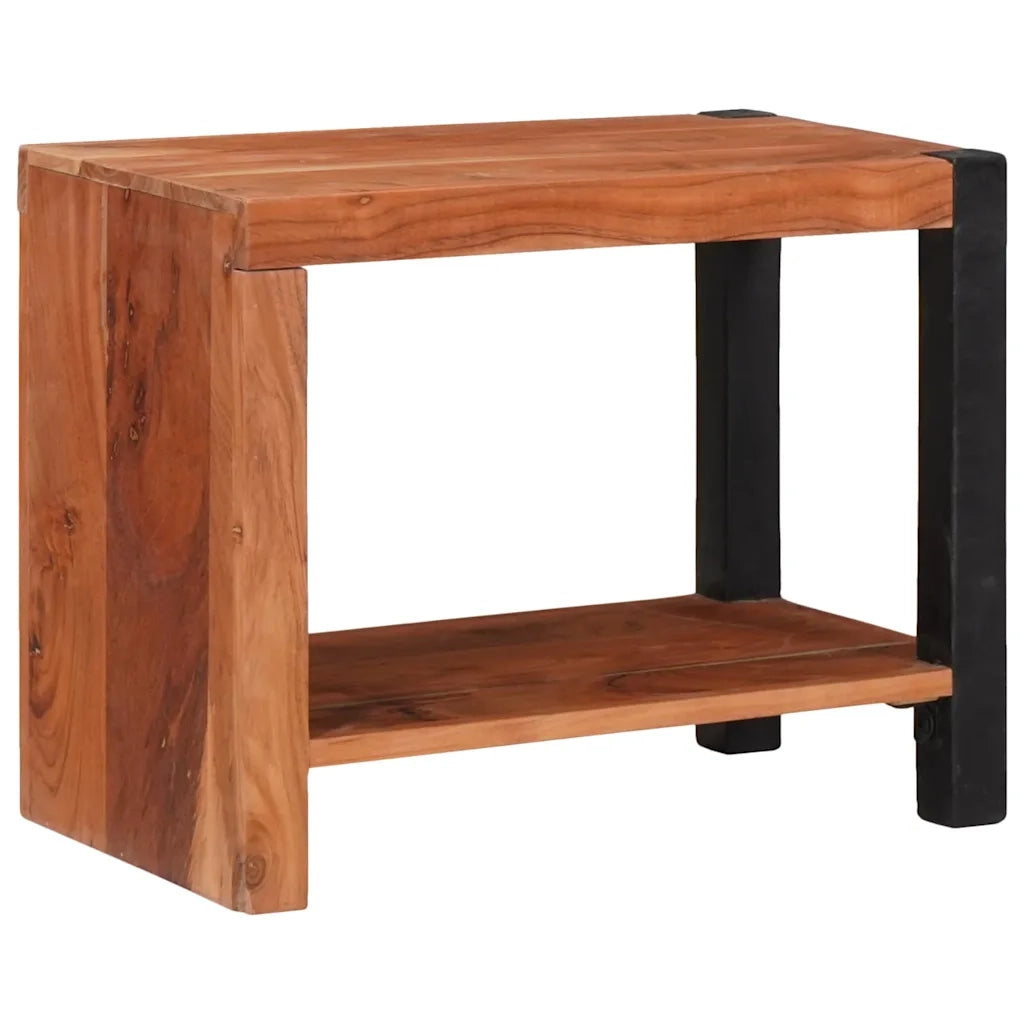 Libreria-Scaffale per Libri-Mobile di Stoccaggio Marrone 50 x 30 x 40 cm Legno di Acacia Massello