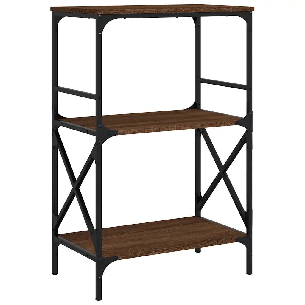 Libreria 3Ripiani Rovere Marrone 59x35x90,5cm Legno Multistratocod mxl 84604