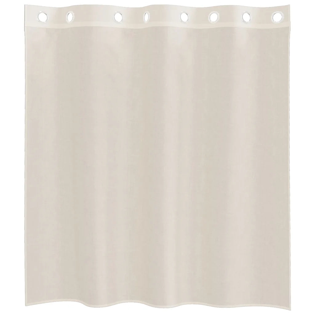 Tende in Voile con Occhielli 2 pz Crema 140x140 cm 4102071