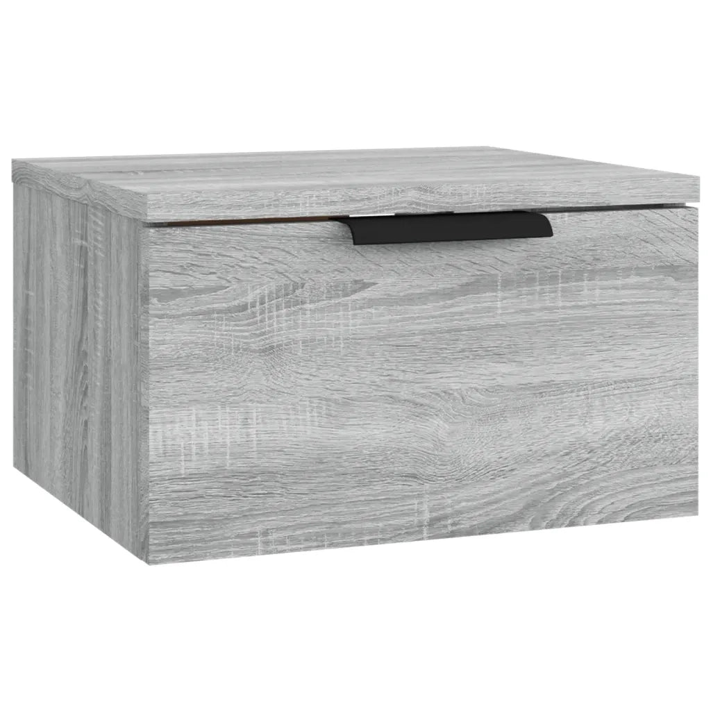 Comodini a Muro 2 pz Grigio Sonoma 34x30x20 cm 817090