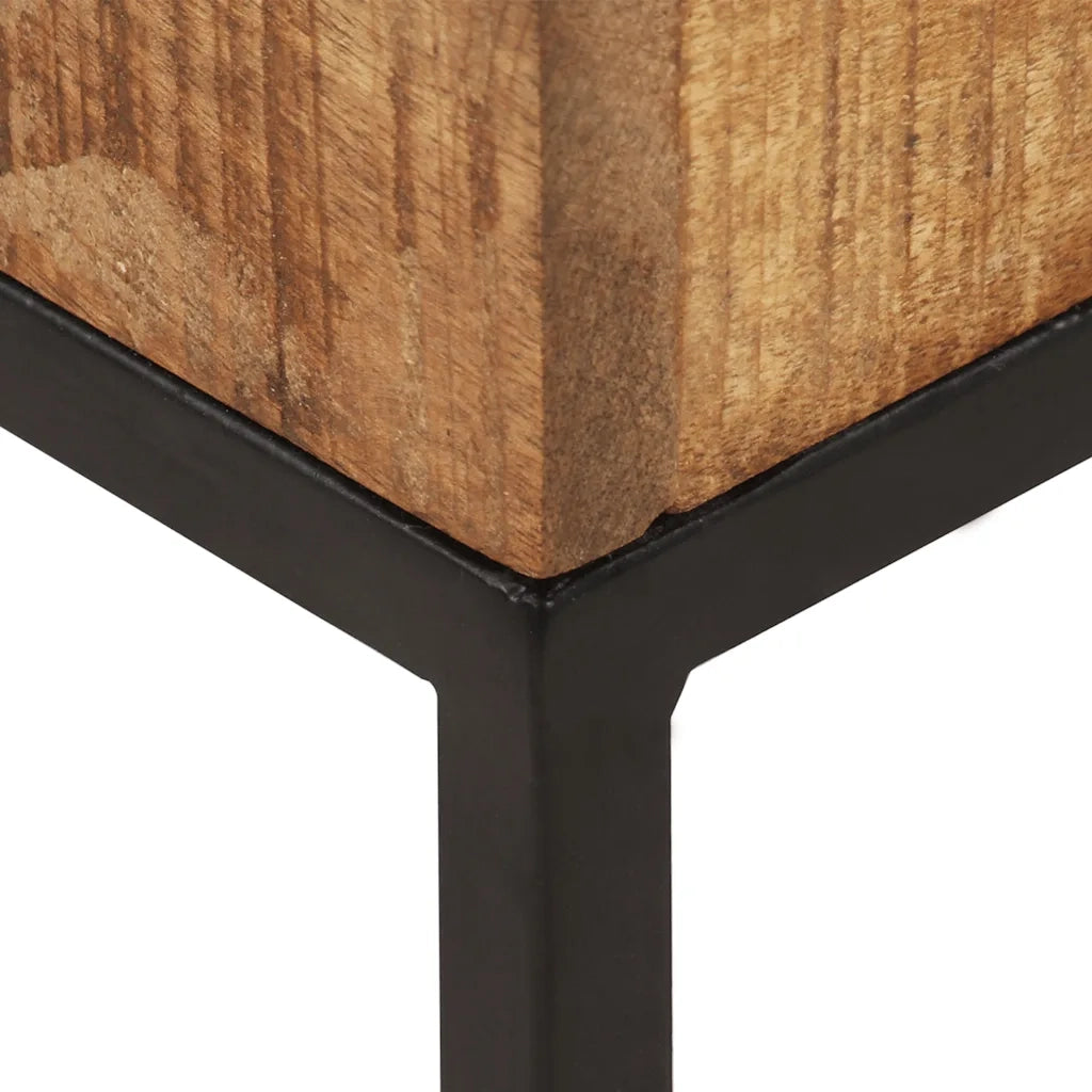 Tavolino 30x30x33 cm in Legno di Mango Grezzo 320814