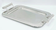 Vassoio da portata in acciaio inox con 2 Manici Collezione Prandelli 45 cm