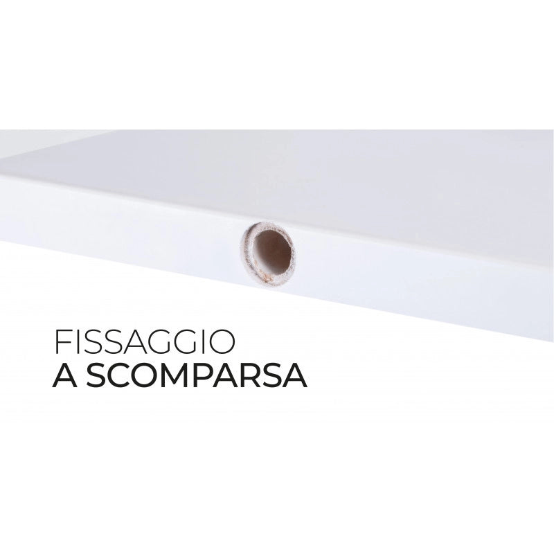 Mensola da Muro, Scaffale Legno, Mensola da Parete, Rovere Grigio Nuovo, 56x23,7x2,3 cm - Smart
