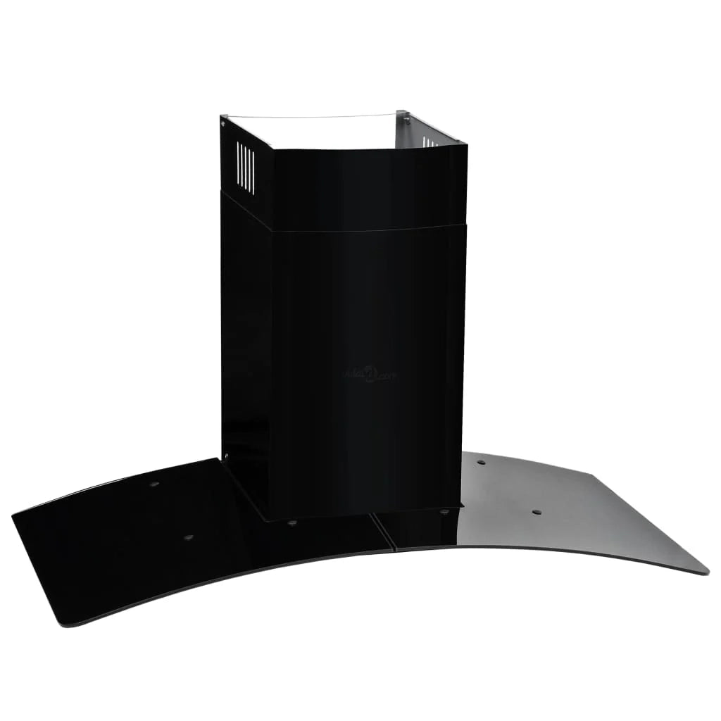 Cappa aspirante a parete in acciaio inox 756 m³/h 90 cm nero 02_0005864