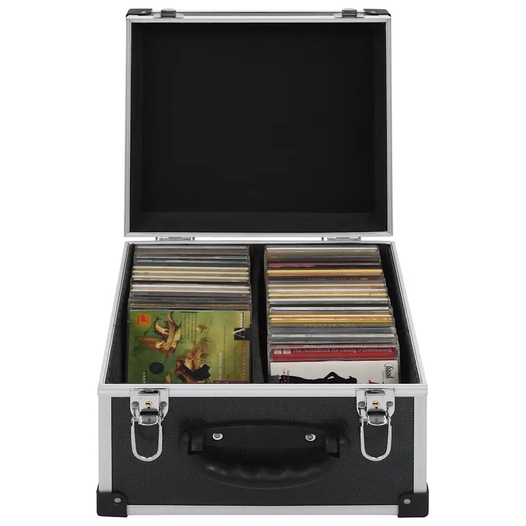 Custodia CD per 40 CD in Alluminio ABS Nero CFW5455735