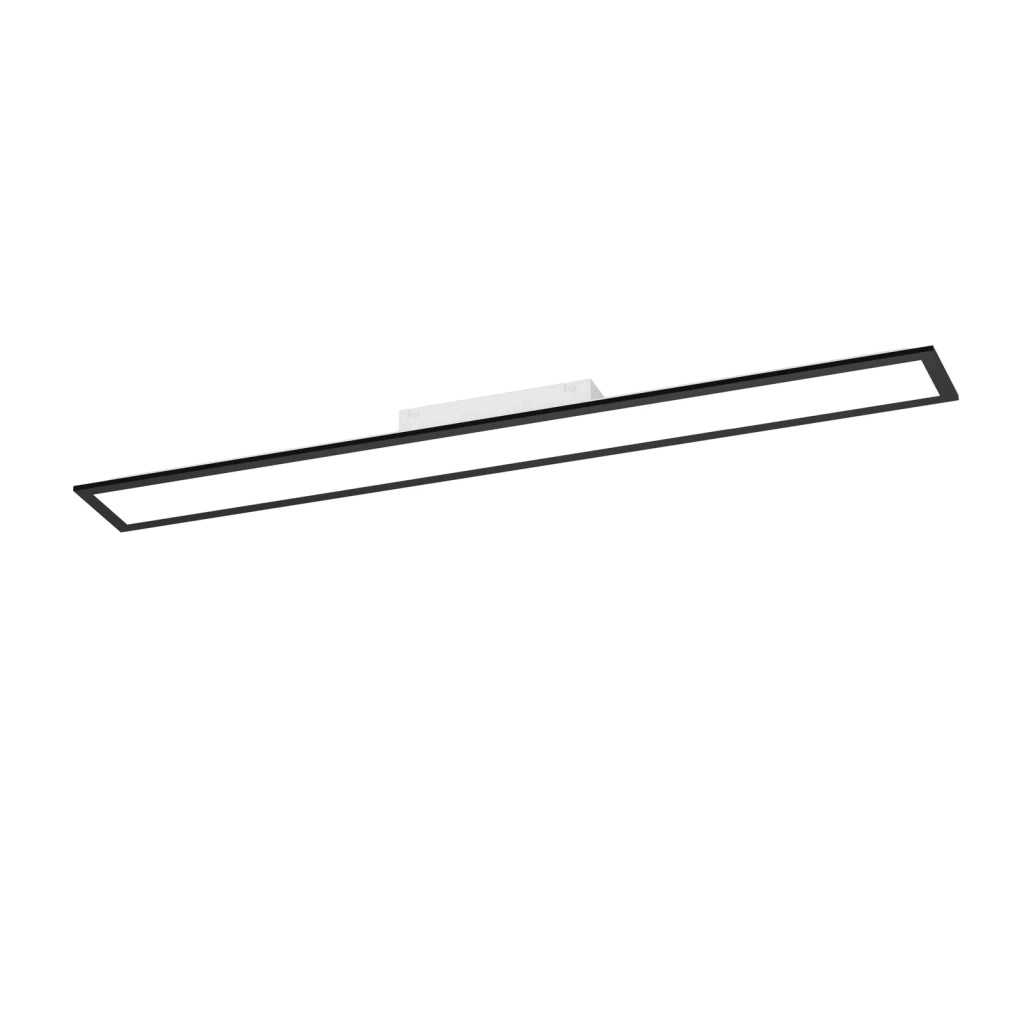 Plafoniera Industrial Minimal Moradillo Acciaio Nero Plastica Led 28W 3700Lm