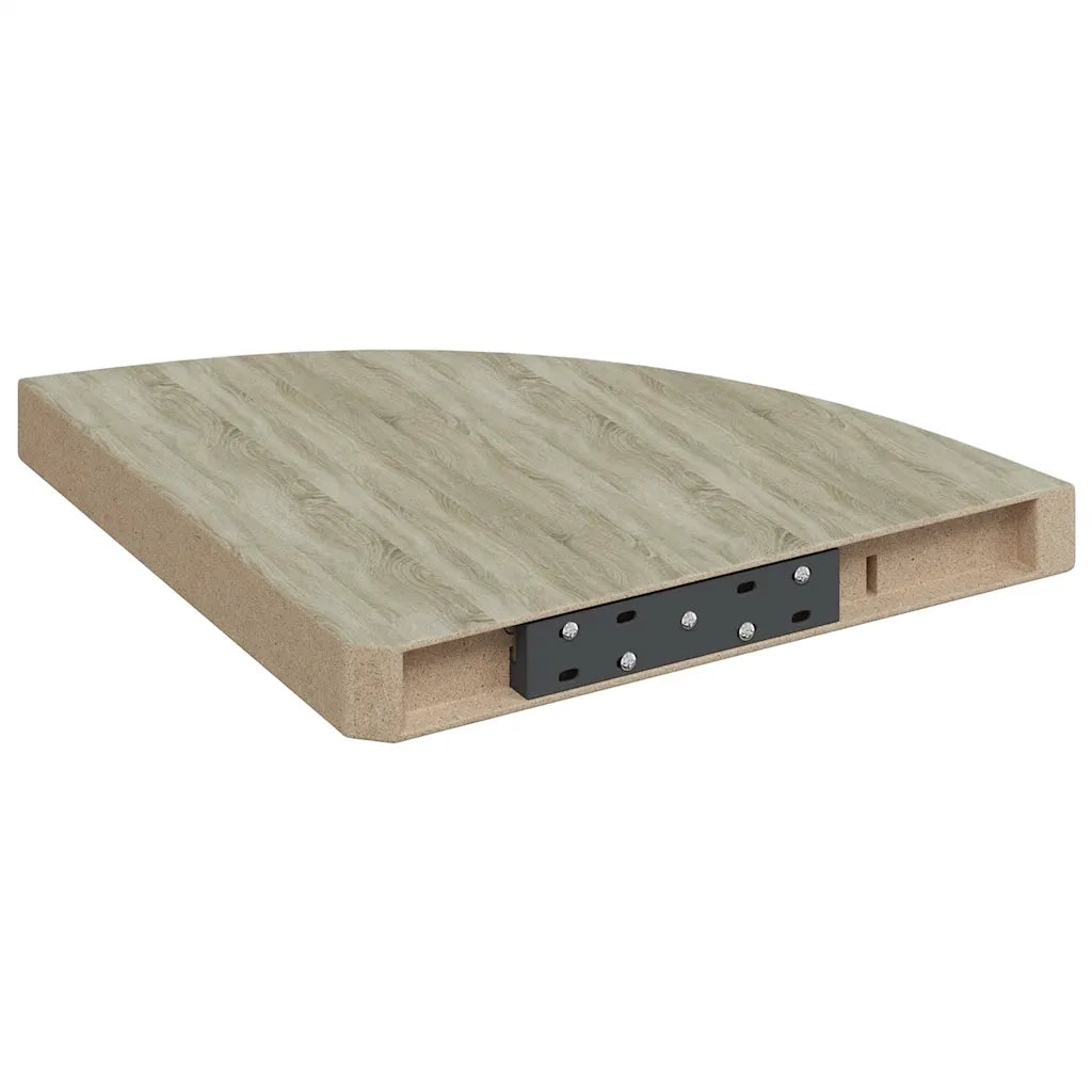 Scaffali Angolari a Parete 2 pz Rovere 35x35x3,8 cm MDF cod mxl 58762