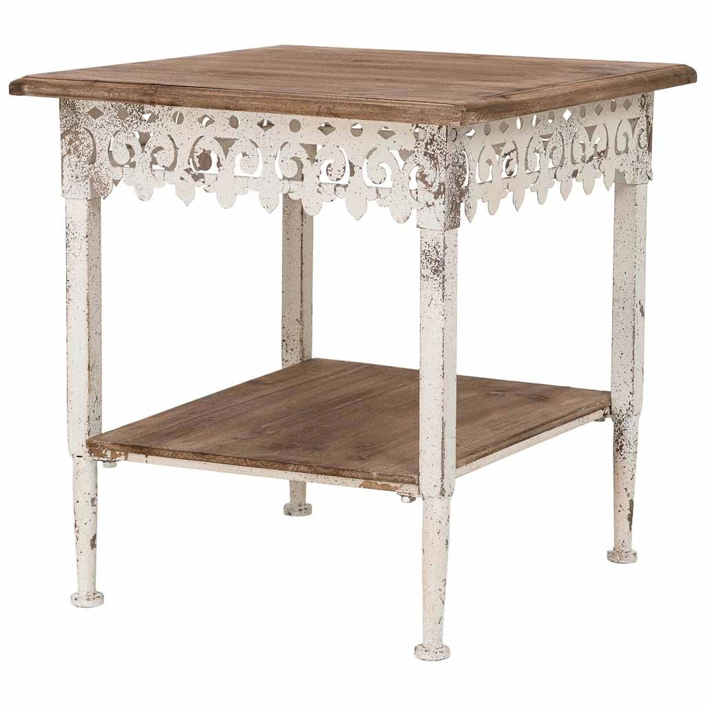 Tavolino da caffè in legno marrone, 50x50x53 cm (altezza)
