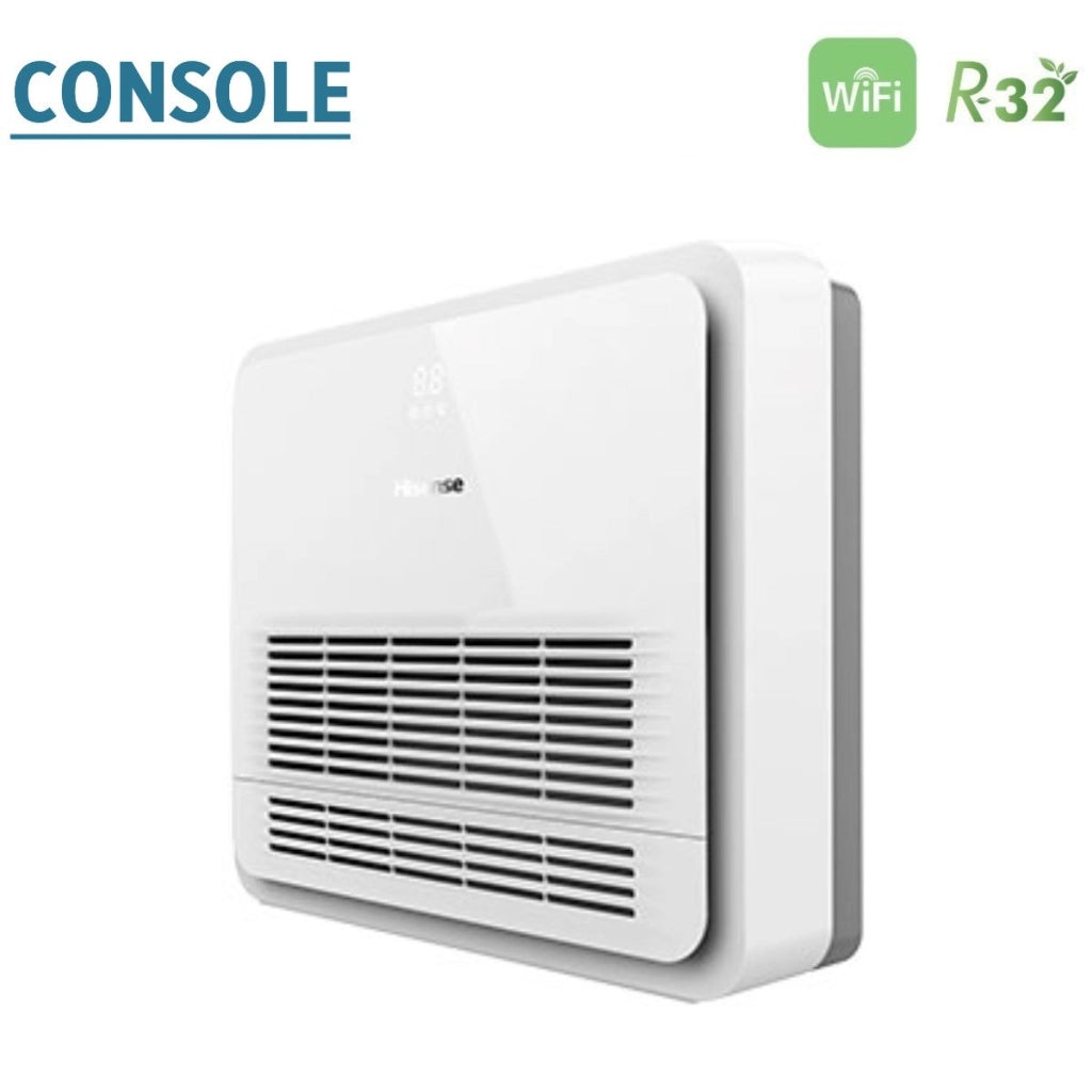 Climatizzatore Condizionatore Hisense Trial Split Console 9+9+9 con 3AMW62U4RFA R-32 Wi-Fi Optional Con Telecomando di Serie 9000+9000+9000 - Novità