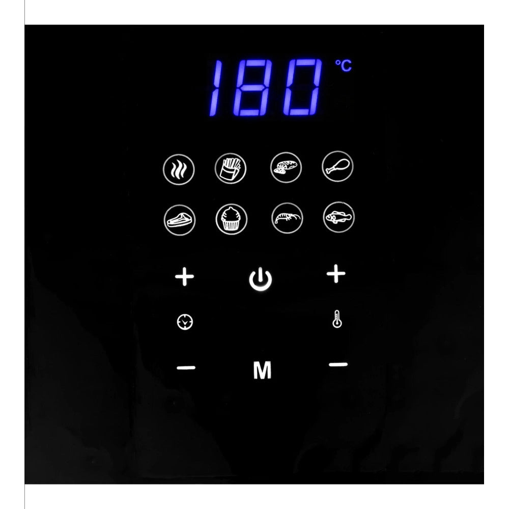 Trade Shop - Friggitrice Aria Calda Digitale Senza Olio Airfryer 7 Lt Frigge Cuoce 1800w -