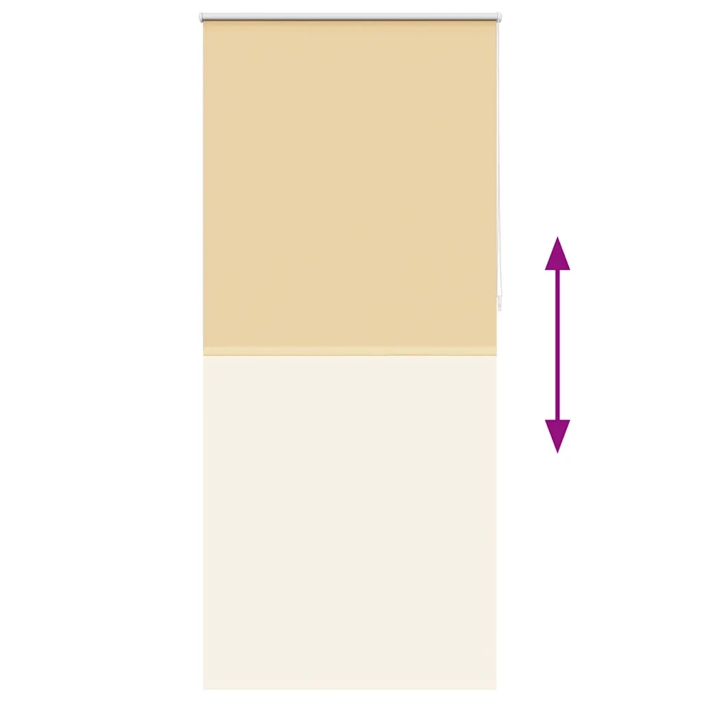 Tenda a rullo | Tenda avvolgibile oscurante 124,4x230 cm Tessuto Larghezza 120 cm beige