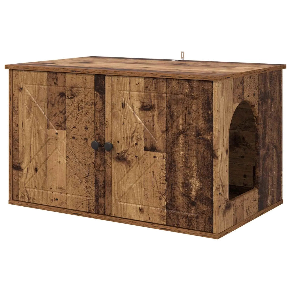 Casa per Gatti Legno vecchio 85 x 55 x 50 cm Legno multistrato