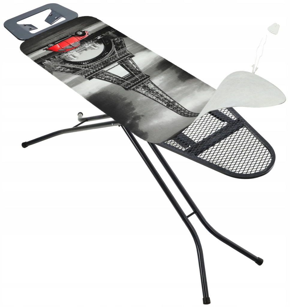 Copertura elasticizzata per asse da stiro KADAX 148x52 cm resistente con motivo Torre Eiffel