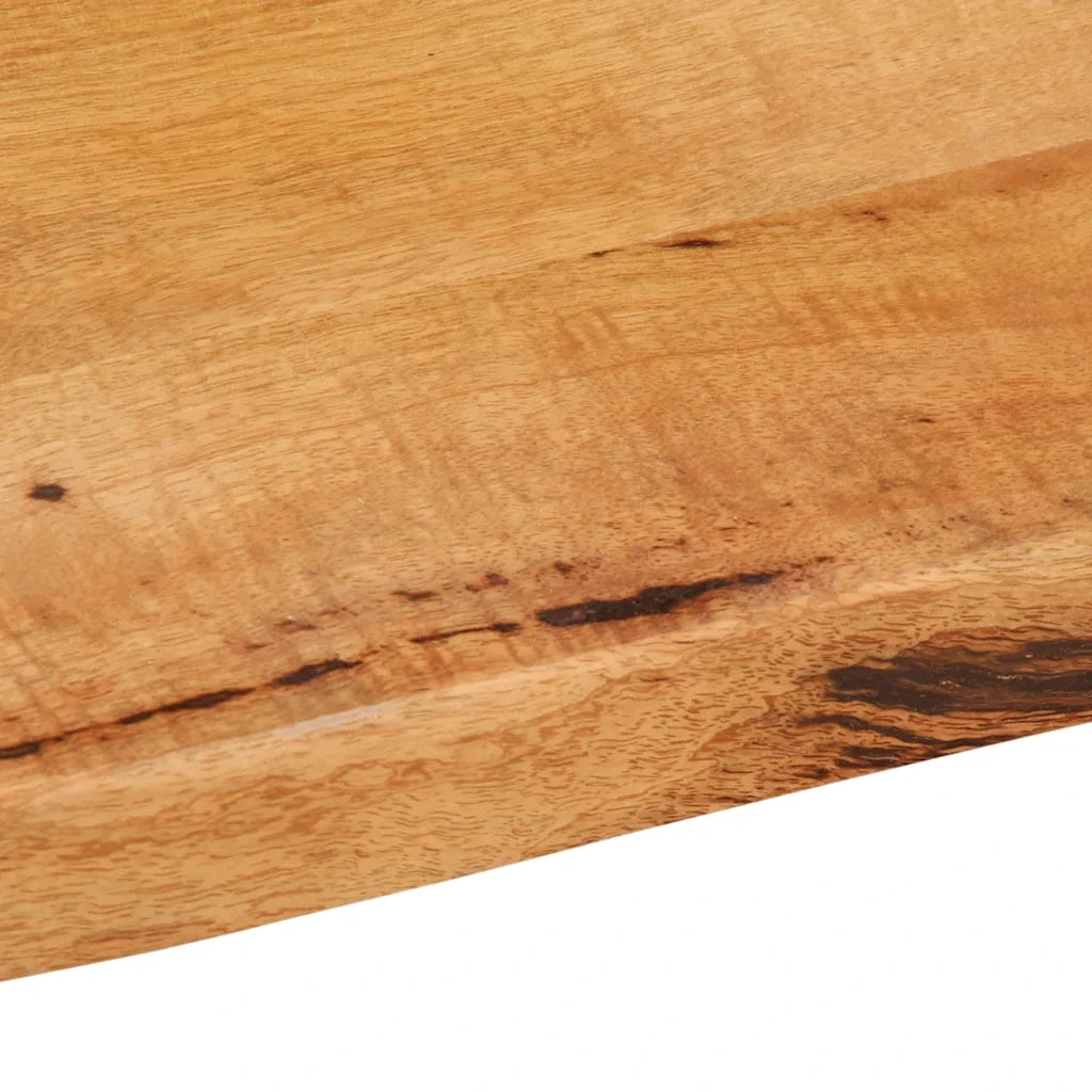 Piano Tavolo 40x40x2,5 cm Bordi Vivi in Legno Massello di Mango 370702