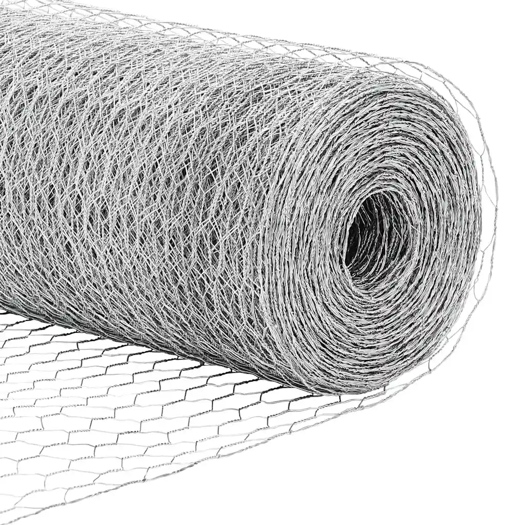 Recinzione Esagonale Argento 0,4 x 50 m Acciaio zincato 42005702