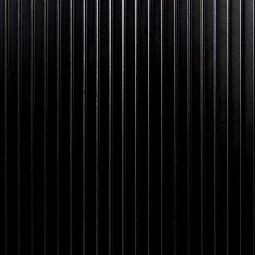 Mobiletto da bagno a parete con frontale scanalato 2 cassetti nero 80 x 52 cm stile elegante moderno