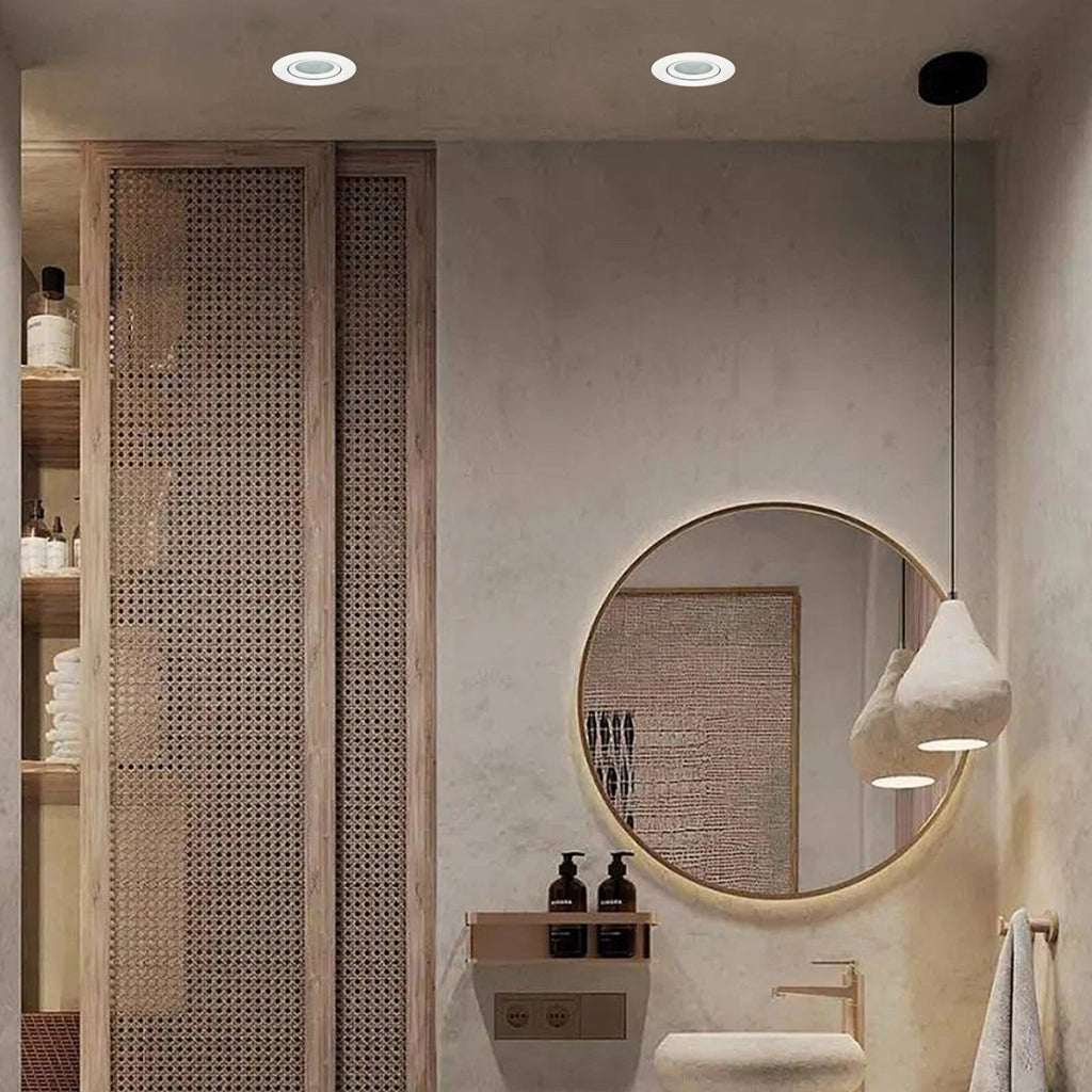Faretto incasso Lagos orientabile GU10 bianco IP65
