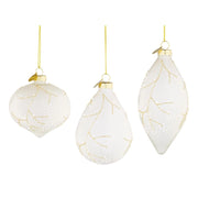 PENDAGLIO BIANCO OPACO VETRO BIZZOTTO FLORAL ASSORTITO PREZZO CAD UNO