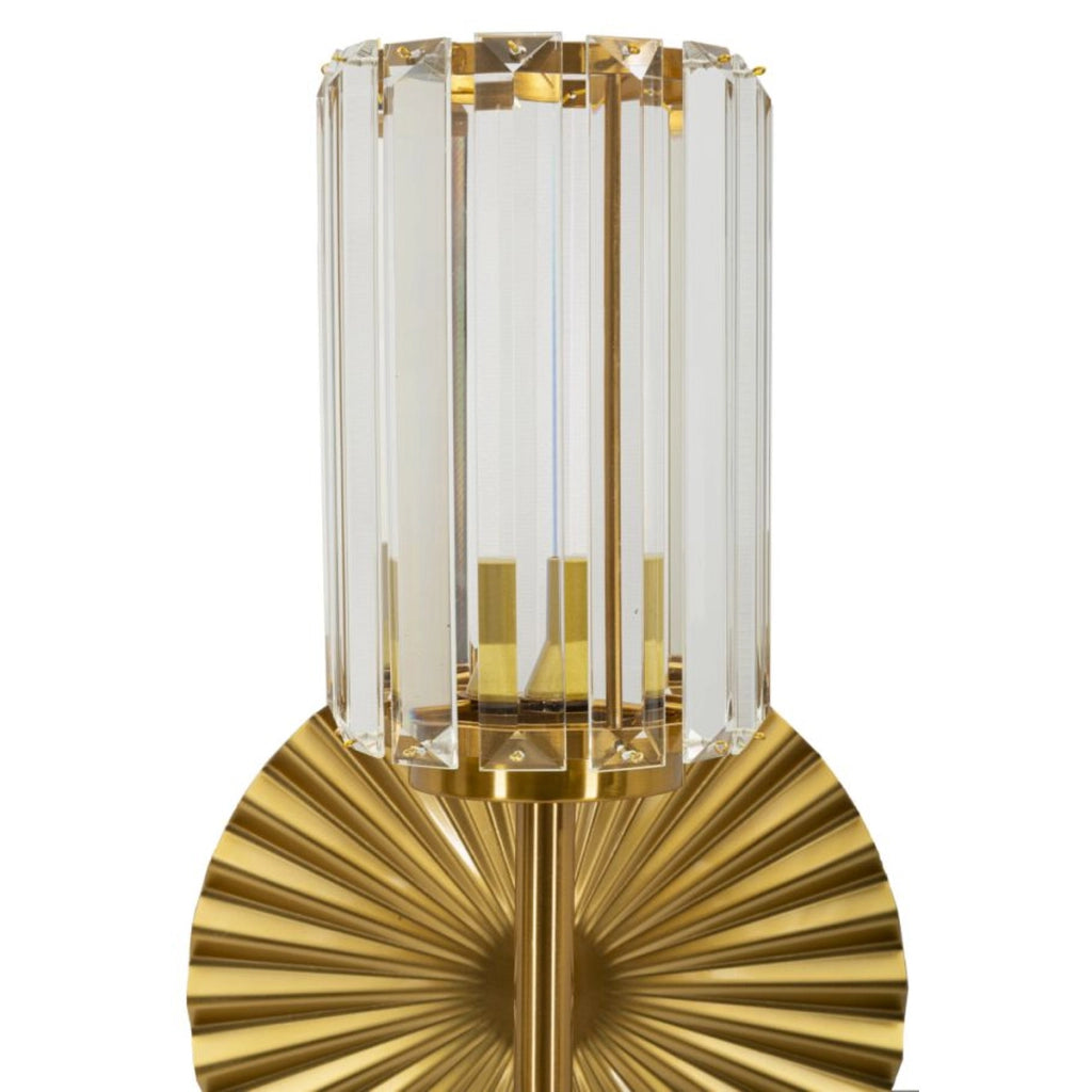 Lampada a Parete VKH915, Oro, Vetro, 20x17x47 cm