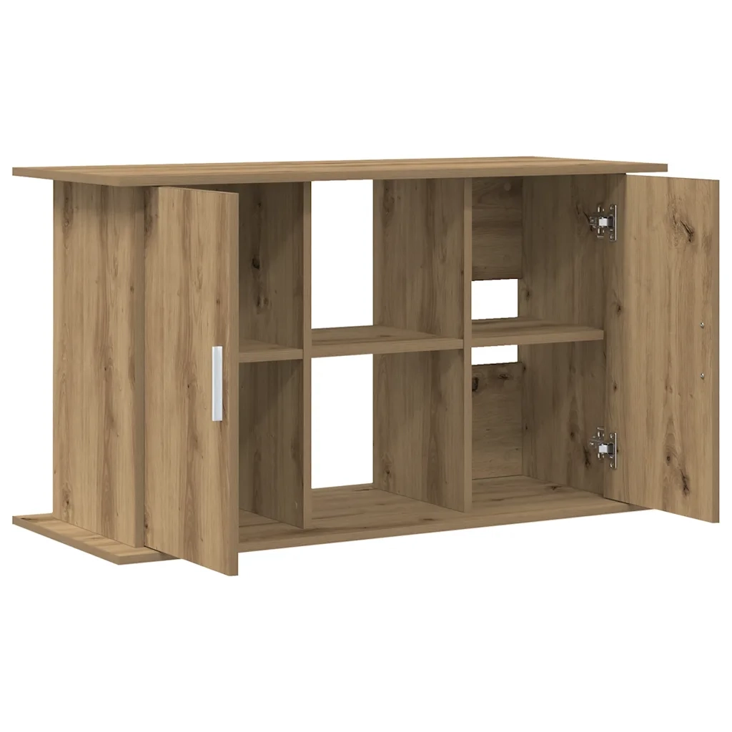 Supporto per acquario artigianale in rovere 101x41x58 cm in legno ingegnerizzato 857281