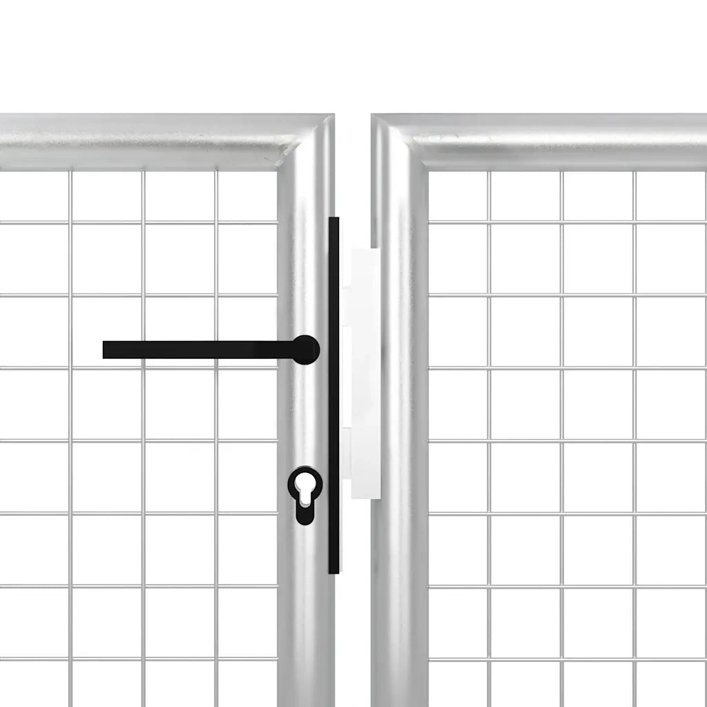 Cancello per Giardino in Acciaio 500x100 cm Argentocod mxl 106366