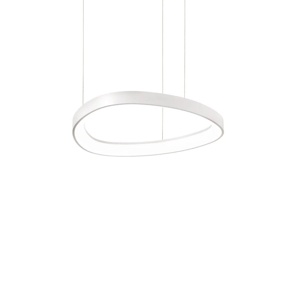 Lampada A Sospensione Gemini 1 Luce Led Integrato Bianca