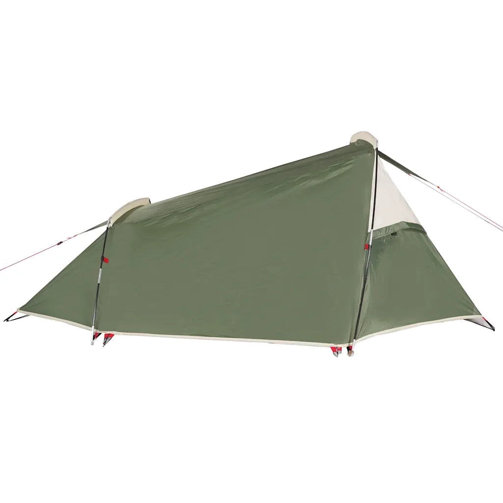 Tenda da Campeggio a Tunnel per 2 Persone Verde Impermeabile 94612