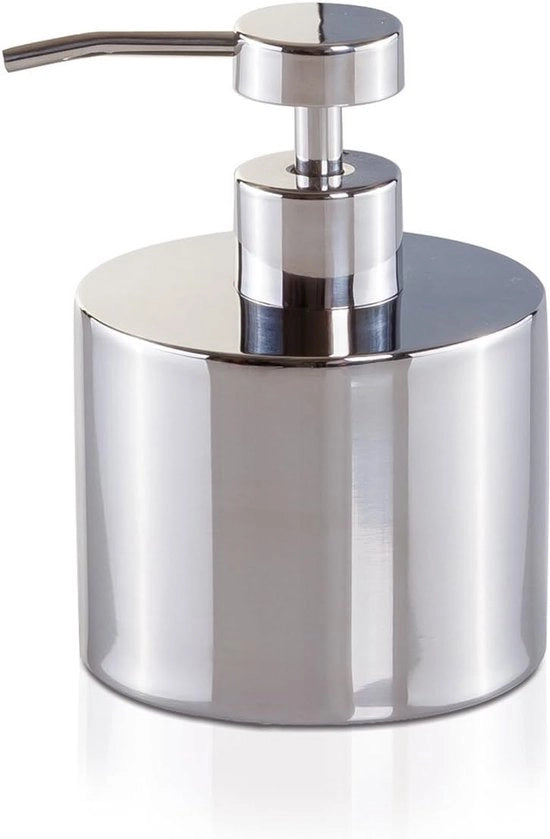 Dispensatore di sapone 9x 13 cm in acciaio inossidabile, argento
