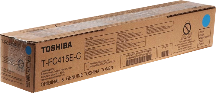 ORIGINAL Toshiba toner ciano T-FC415EC 6AJ00000172 ~33600 Seiten