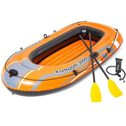 Trade Shop - Set Canotto Gommone Kondor 3000 232x115x36cm Con Remi 124 Cm Pompa Manuale 61102 -