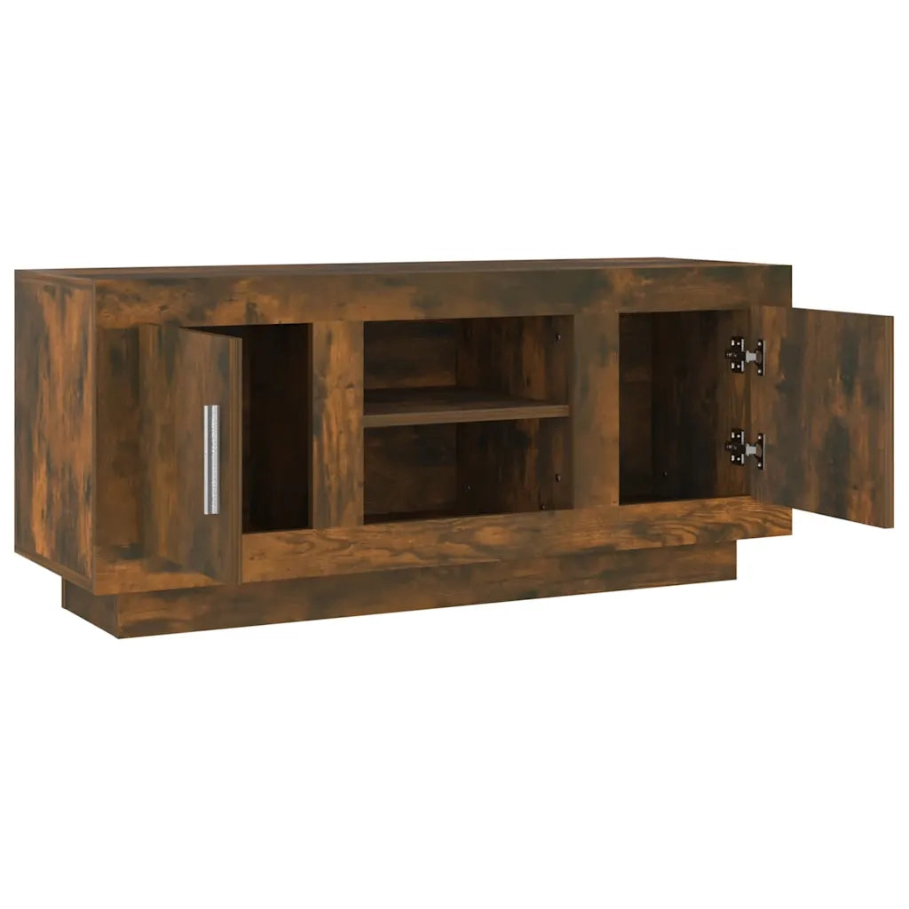 Mobile TV Rovere Fumo 102x35x45 cm in Legno Multistrato cod mxl 16707