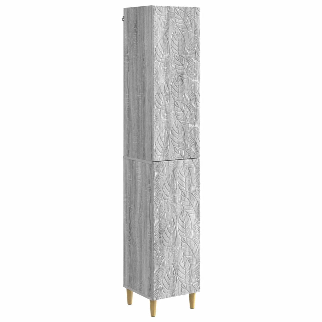 Set di armadi 2 pcs Sonoma grigio Legno ingegnerizzato