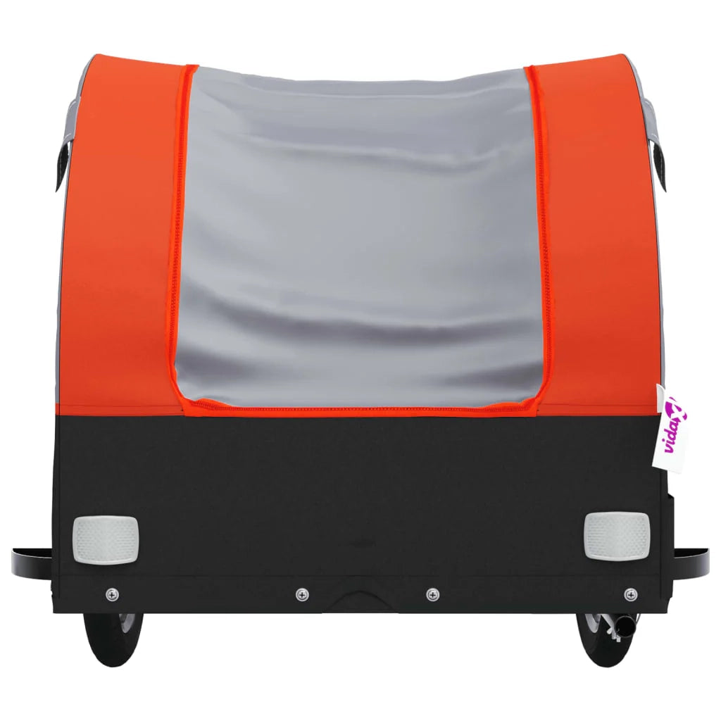 Rimorchio per trasporto biciclette capacità 45 kg ferro arancione 02_0044163