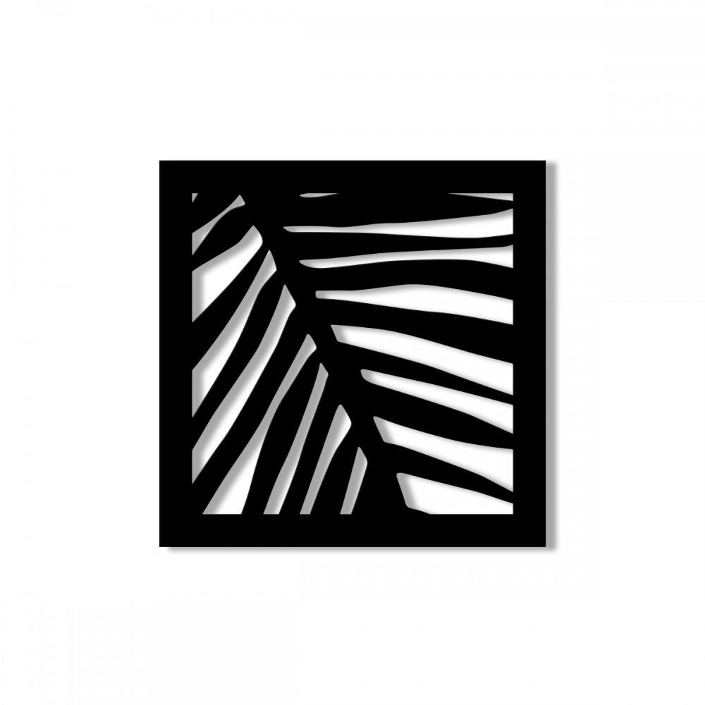 PALMA - Pannello in PVC traforato - spessore 10mm Colore: nero, Misura: 73x73 cm