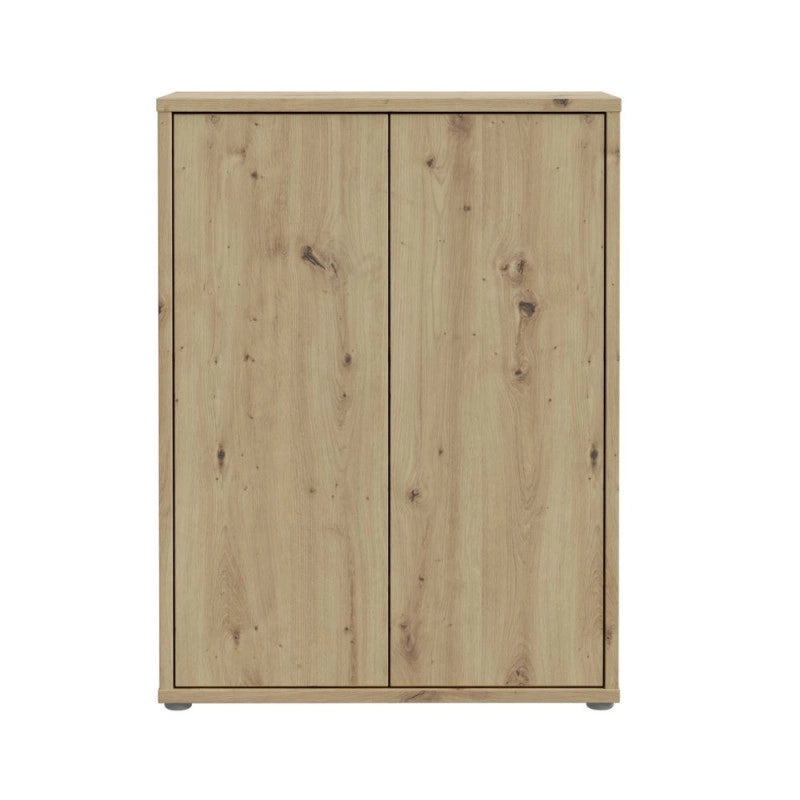 Mobile multiuso Medea 2 ante colore rovere 74.5x34.9xH 99.1 cm.