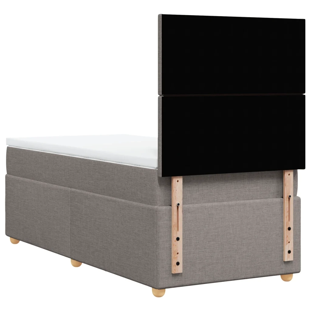 Giroletto a Molle con Materasso Tortora 80x200 cm inTessuto 3293404