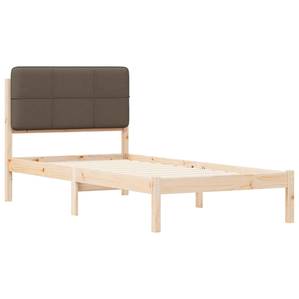 Letto con Testiera Rivestita Talpa 100 x 200 cm Pino massello 878002