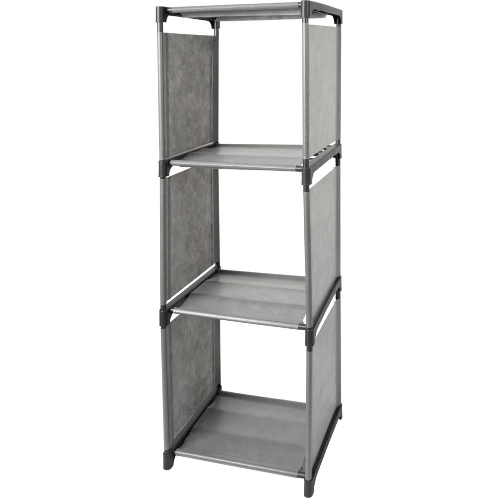 Trade Shop - Scaffale Multiuso A 3 Scomparti Ripiani Armadio Componibile Per Bucato Mobile Casa Bagno -