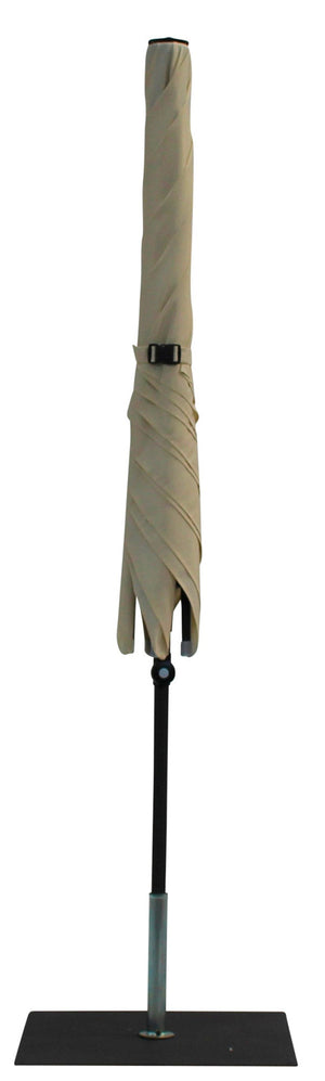 Ombrellone da Giardino 2x2 m Palo Ø38 mm in Alluminio Tessuto Poliestere Trend Ecru