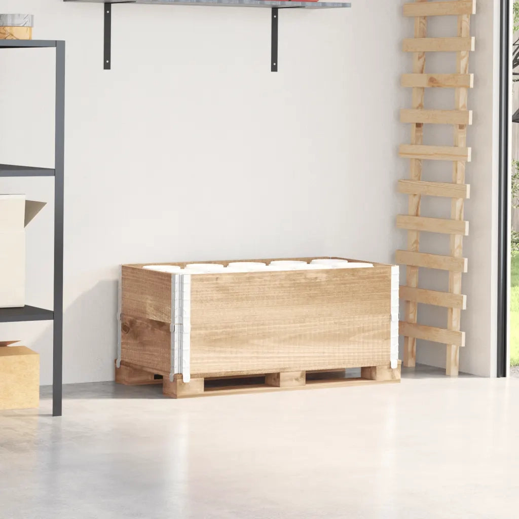 Paretali per Pallet 2 pz 100x50 cm in Legno Massello di Pino 4010282