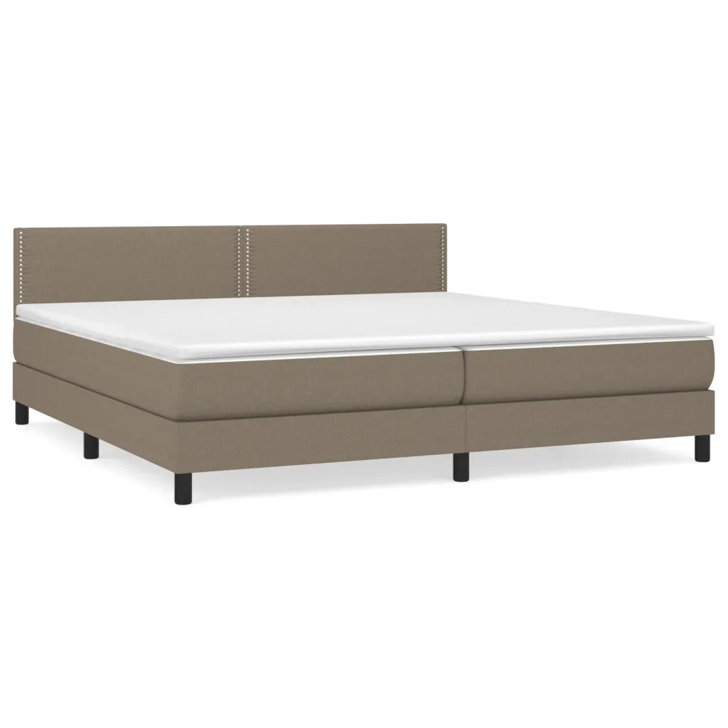 Giroletto a Molle con Materasso Tortora 200x200 cm in Tessuto cod mxl 63295