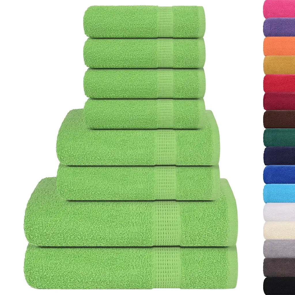 Set di asciugamani 8 pezzi FROGN Verde mela 360 g/m2 CFW8118210