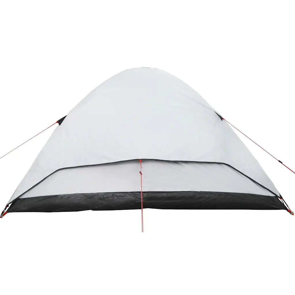 Tenda Familiare a Cupola 6 Persone Bianca Tessuto Impermeabile 94554
