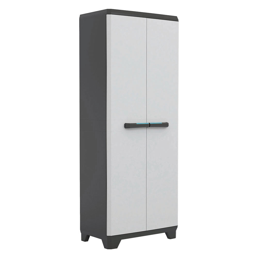 Armadio alto 68 x 39 x H 173 cm nero/grigio