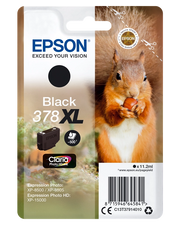 Epson Squirrel Singlepack Black 378XL Claria Photo HD Ink