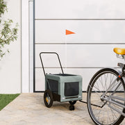 Rimorchio da Bici per Animali Grigio e Nero Oxford e Ferrocod mxl 109713