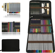 Set di pastelli colorati per disegno per principianti e studenti.