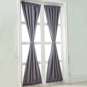 Tappeto di oscuramento termoisolante per porte francesi - Cortine per porte eleganti in grigio