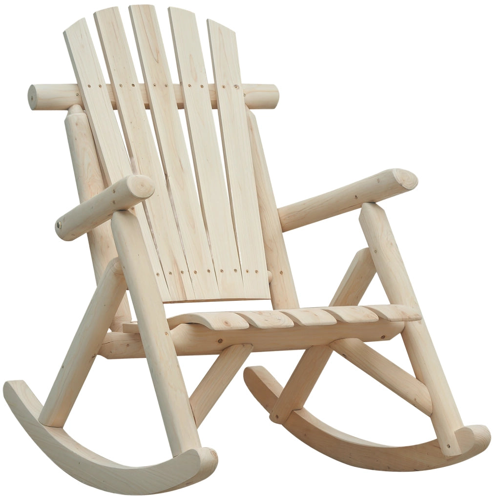 Poltrona dondolo in legno ¨C zephmum ¨C schienale alto, esterno, 113kg